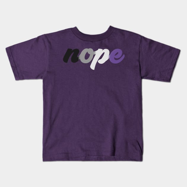 Ace Nope Kids T-Shirt by sadsquatch